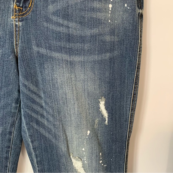 NWT SIZE 14 SEVEN7 WEEKEND EAST FIT BOYFRIEND MEDIUM BLUE BOYISH JEAN - Picture 7 of 16